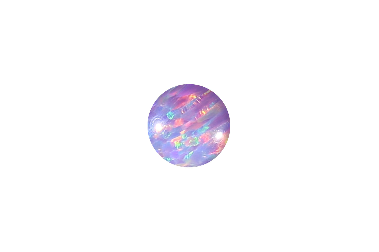 Synthetischer Opal Klemmkugel von Piercingline